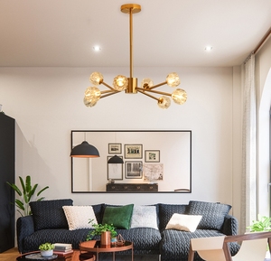Europe du nord Nordique forêt lumière pendante luxe cristal restaurant <span class=keywords><strong>spoutnik</strong></span> <span class=keywords><strong>lustre</strong></span> - Product Image 6