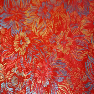 Tessuto di Hangzhou 100% Poliestere Jacquard Broccato Effetto Seta per Abiti e Abbigliamento Cinese - Product Image 5