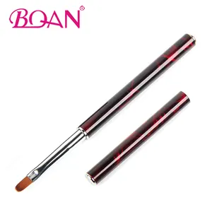 BQAN 2024 <span class=keywords><strong>Professionnel</strong></span> Noir Rouge Poignée En Métal Nylon Cheveux UV <span class=keywords><strong>Gel</strong></span> Brosse Nail Art Brosses Fourniture - Product Image 1