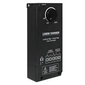 0-10 v levou controlador dimmer 1200 w manual do interruptor para luzes 240 v