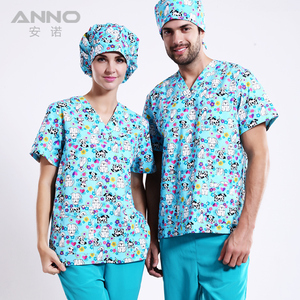 Blouse Médicale Unisexe Tissée Imprimée Chiens Adorables, Confortable, Tendance et Facile d'Entretien – Meilleure Vente pour Hôpitaux - Product Image 2