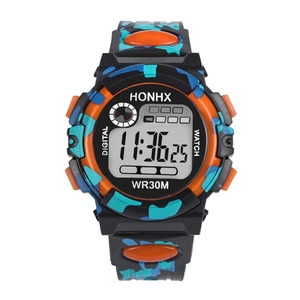 <span class=keywords><strong>Reloj</strong></span> Deportivo Electrónico Multifunción de Camuflaje <span class=keywords><strong>HONHX</strong></span> para Niños y Niñas - Product Image 2