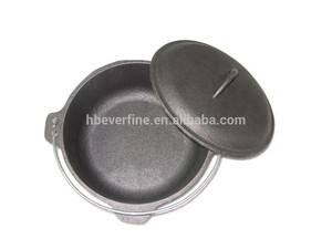 2QT holandés horno de <span class=keywords><strong>hierro</strong></span> fundido BUSHCRAFT que acampa cocinando <span class=keywords><strong>el</strong></span> pote - Product Image 2
