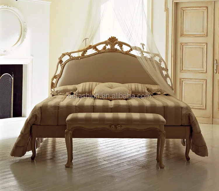 OE-FASHION во французском стиле, деревянная мебель для спальни кровать из цельного дерева