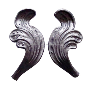 Puertas principales de hierro, hojas de acero fundido decorativas, elementos de acero forjado - Product Image 4
