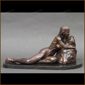 Sculpture de femme nue européenne, statue de femme allongée sexy nue - Product Image 3