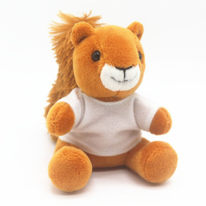 Divers porte-clés en peluche en forme d'écureuil, jouets pendentifs pour sac, petit animal en peluche personnalisé, porte-clés en peluche douce en forme d'écureuil - Product Image 2