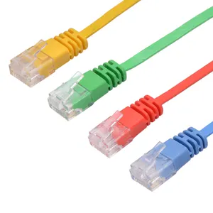 مخصص 1 متر 2m 3ft Rj45 القط 5 Cat 6 Cat5 Cat5e Utp Cat6 تمديد Cat7 Cat8 Lan Cat6a شبكة إيثرنت كابل التصحيح الحبل