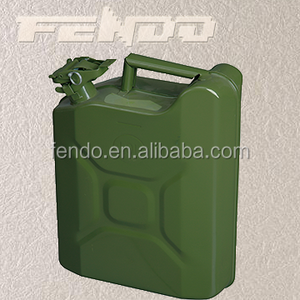5L 10L 20L tipo América verde bidón tambor de aceite del depósito de combustible de metal aceite con pico - Product Image 1