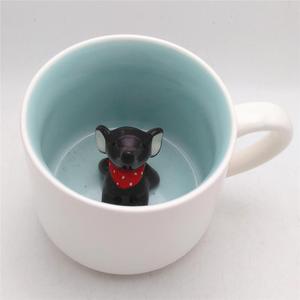 Mug à café 3D amusant avec un éléphant à l'intérieur, tasses à café, meilleur cadeau en céramique pour un anniversaire - Product Image 1