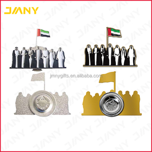 Insignia Magnética al por Mayor de los Emiratos Árabes Unidos para el Día de EID AL ETIHAD, Pin de Solapa de Esmalte Suave, Broche Metálico del Día Nacional, Insignia de Halcón, Broche de Dubái - Product Image 6