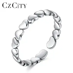 Женские регулируемые кольца из серебра 925 пробы, в стиле минимализма