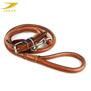 Pet supplier custom fashion luxury High quality leather collars leashes