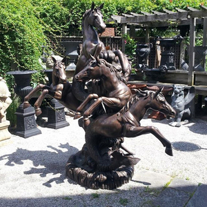 Statue de cheval en bronze, décoration de jardin d'<span class=keywords><strong>eau</strong></span>, <span class=keywords><strong>fontaine</strong></span> d'<span class=keywords><strong>eau</strong></span> - Product Image 2