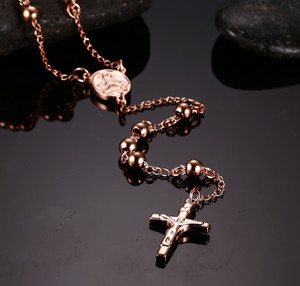 Collana <span class=keywords><strong>Rosario</strong></span> Madre Figlia in Oro Rosa 18K - Product Image 6