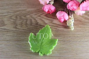 2016 <span class=keywords><strong>Hotel</strong></span> Hermoso Verde de la Hoja En Forma de Jabón de Glicerina - Product Image 1