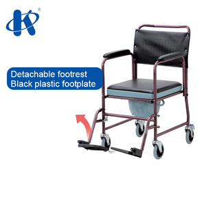 Silla de Ruedas con Inodoro Kaiyang KY691, Reposapiés y Reposabrazos Desmontables, Acero con Recubrimiento en Polvo - Product Image 5