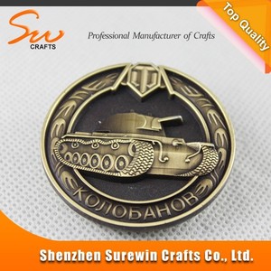 Bronce antiguo de la galjanoplastia monedas / logotipo en relieve monedas de metal / globle venta monedas de metal - Product Image 1