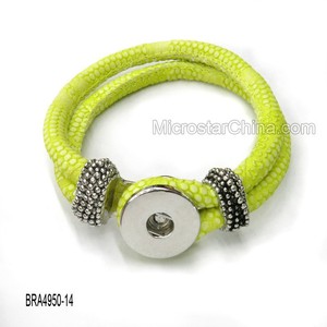 Gros hot date Interconvertible Pu en cuir Snap Bracelet - Product Image 6