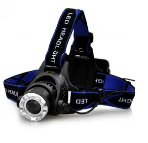 Lampada Frontale <span class=keywords><strong>LED</strong></span> Ricaricabile USB da 1000 Lumen T6, Impermeabile IPX5, <span class=keywords><strong>con</strong></span> 2 Batterie 18650, per Dropshipping - Product Image 1