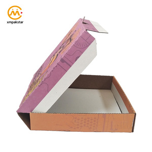 Desechables de papel corrugado impreso caja de cartón caja de embalaje de pizza - Product Image 2