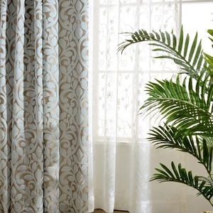 Chất Lượng Cao Sang Trọng 100% Polyester Dệt Jacquard Màn Rèm Cửa Sổ Cho Phòng Khách