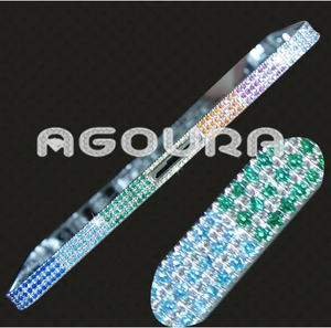 Plaqué or cristal de diamant de luxe assemblée logement moyen lunette, Cristal logement pour <span class=keywords><strong>iphone</strong></span> <span class=keywords><strong>4S</strong></span> - Product Image 4