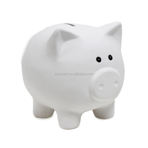 맞춤형 세라믹 돼지 돈 은행 페인트 어린이 diy 색칠 공예 - Product Image 3