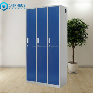 Vestuarios Armarios Muebles de metal <span class=keywords><strong>Taquilla</strong></span> metálica de tres puertas - Product Image 3