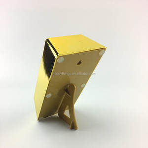 Usine directe décor à la maison forme rectangulaire barre d'or boîte à monnaie couleur or tirelire en plastique - Product Image 4