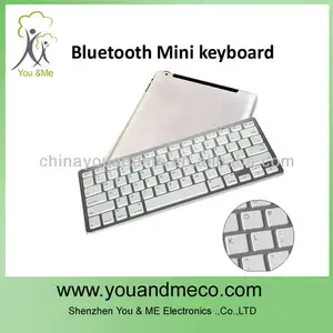 Mini teclado sem fio bluetooth para ipad 2/3 cor branca