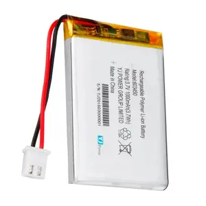 Batterie lithium-polymère plate, 3.7v, 603450 mAH, pour dispositif portable 1000