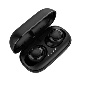 Guangdong Super Mini Benar Wireless Earphone Tws Blootooth Headset Headphone dengan Baterai Isi Ulang Kasus