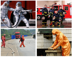 بدلة دخول النار من الشركة المصنعة في الصين ، ملابس رجال الإطفاء ، بدلة مقاومة للحريق لمعارك الحرائق - Product Image 5