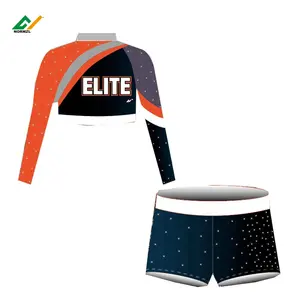 Seragam Cheerleading Crop Top, Seragam Cheerleader Grosir, Seragam Tim Seksi Cheerleader