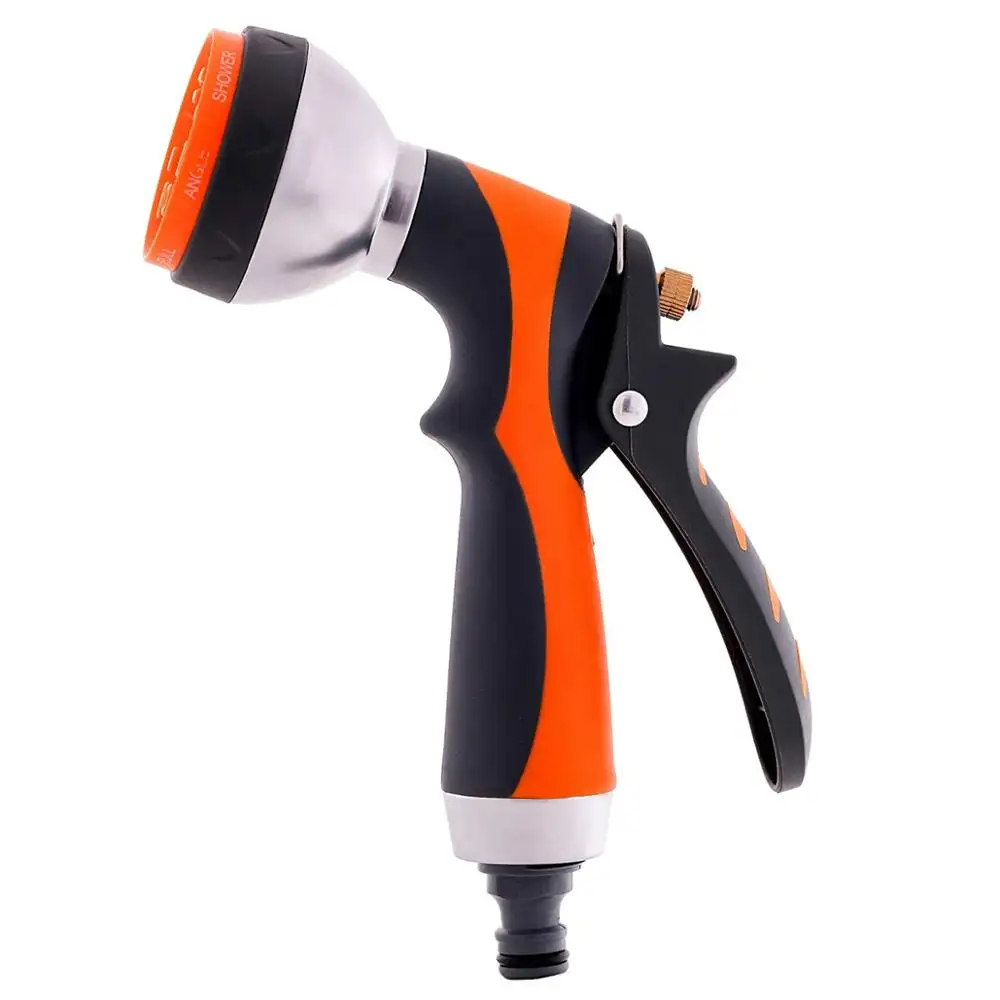 Metal 7 way garden water spray gun for flower water