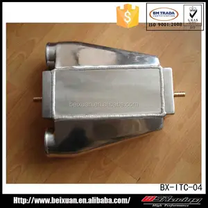 Full Aluminum water to air intercooler for universial racing car with 10*4.5*4.5inch 600HP with 3'' inlet&outlet