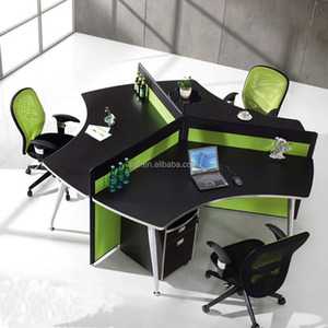 Meubles pakistanais bon marché Lahore Poste de travail de séparation de bureau rond (SZ-WST641) - Product Image 3