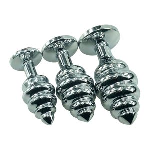 <span class=keywords><strong>Plug</strong></span> Anale in Metallo Filettato, Giocattolo Sessuale, Stimolatore Anale - Product Image 5