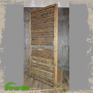 Shabby Chic soporte de exhibición de pared de Feria de comercio de madera, señal de exhibición de paleta de madera hecha a mano rústica, pared divisora de iniciales personalizada Vintage - Product Image 4