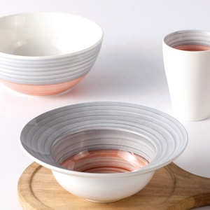 Bán Buôn Màu Sắc Cầu Vồng Sứ Bộ Đồ Ăn Tấm Bát Chén Với Đĩa - Product Image 3