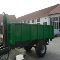 Petite ferme ATV hydraulique 6 tonnes crochet élévateur benne basculante remorque/porte-conteneur élévateur pour tracteur