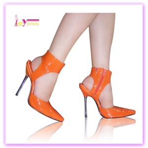 Sexy pink mujeres del alto talón de <span class=keywords><strong>color</strong></span> melocotón oficina girl dress zapatos mujer bombas con tacón fino - Product Image 3