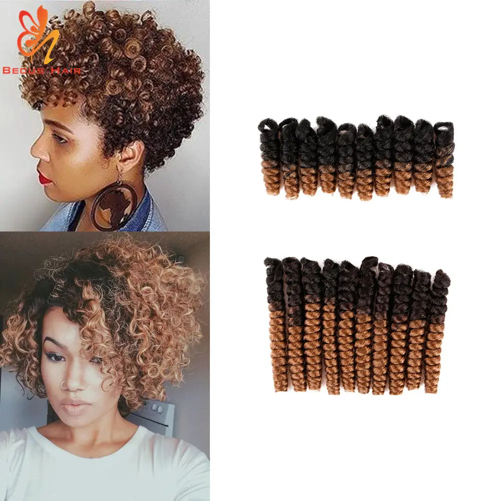 Best price hair vendor Spring Twists Synthetic Crochet Hair 10inch afro jamaican twist crochet braid hair