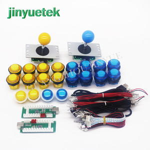 Pc Arcade Kit Joystick Usb 2 Spelers Arcade Verlichte Drukknop Kit Met Nul Vertraging Usb <span class=keywords><strong>Encoder</strong></span> Naar Pc Arcade 4/8way 5pin - Product Image 4