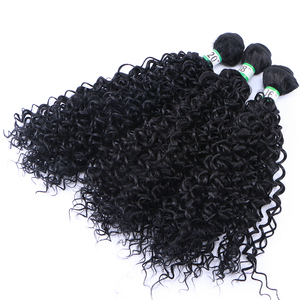 Jerry Xoăn Sợi Nhiệt Độ Cao 3 Bó Mỗi Gói Tóc Dệt Tổng Hợp Tóc Nối Tóc Tổng Hợp Cho Phụ Nữ - Product Image 3