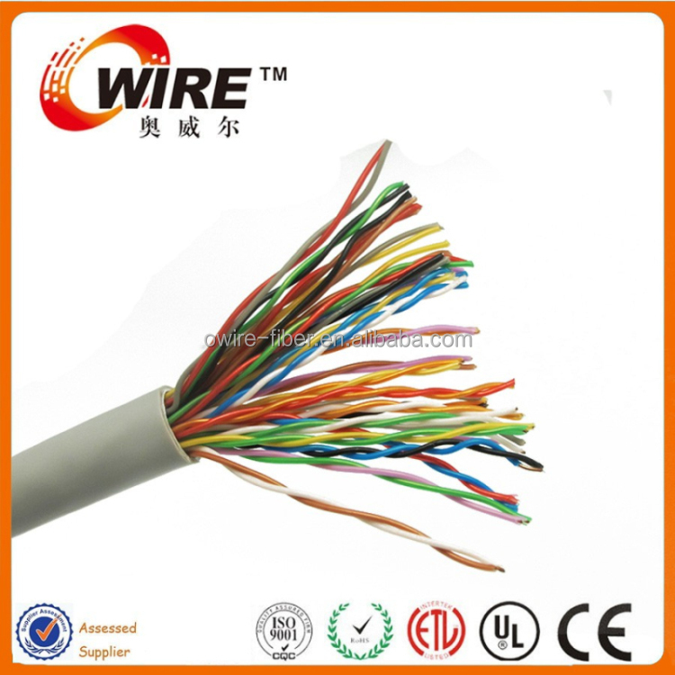 Haute Qualité Chat Cat3 CAT5 Cat6 UTP Lan Câble 25 paires 50 paires 100 paires de Chine