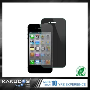 Fabrika Tedarikçisi 9 H Yüksek Temizle iphone 4 için gizlilik ekran koruyucu