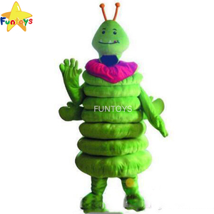 Funtoys CE Green Caterpillar Worm Mascot Costume Fancy Party Dress Halloween Carnivals para adultos - Product Image 1