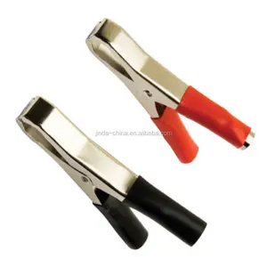 Pair Heavy Duty Crocodile Car Battery Test Lead Clips 100mm 50A